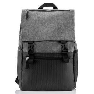 Landlock Chambray Backpack 16.5"H X 10.5"W X 5.5" Gusset