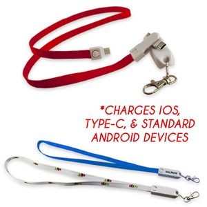 3-in-1 Type-C Lanyard Charging Cable