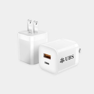 Blok - 20W Wall Charger adapter, dual ports, ETL certified