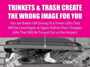 Don't Buy Trinkets and Trash - Be Sure to Buy Only Branding Solutions